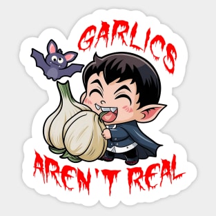 Dracula - Garlics aren't real Sticker